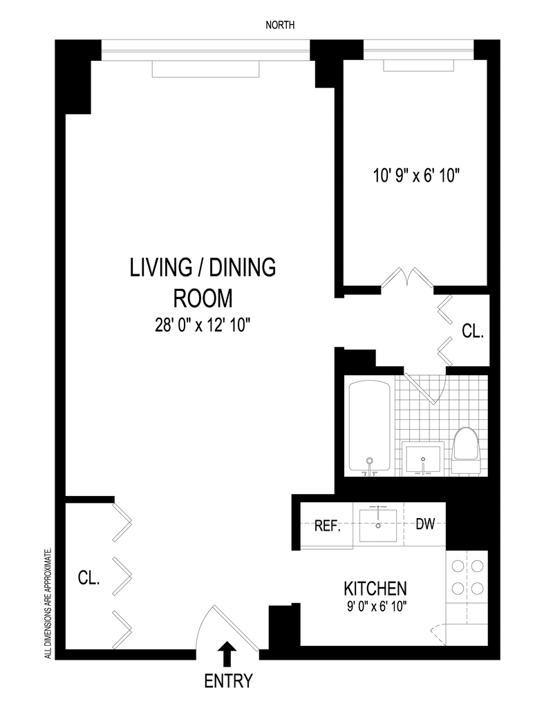 Floorplan for 444 East 75th Street, 12B