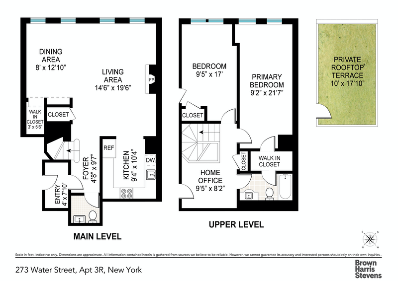 Floorplan for 273 Water Street, 3R