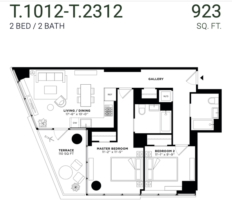 Floorplan for 21 India Street, T1412