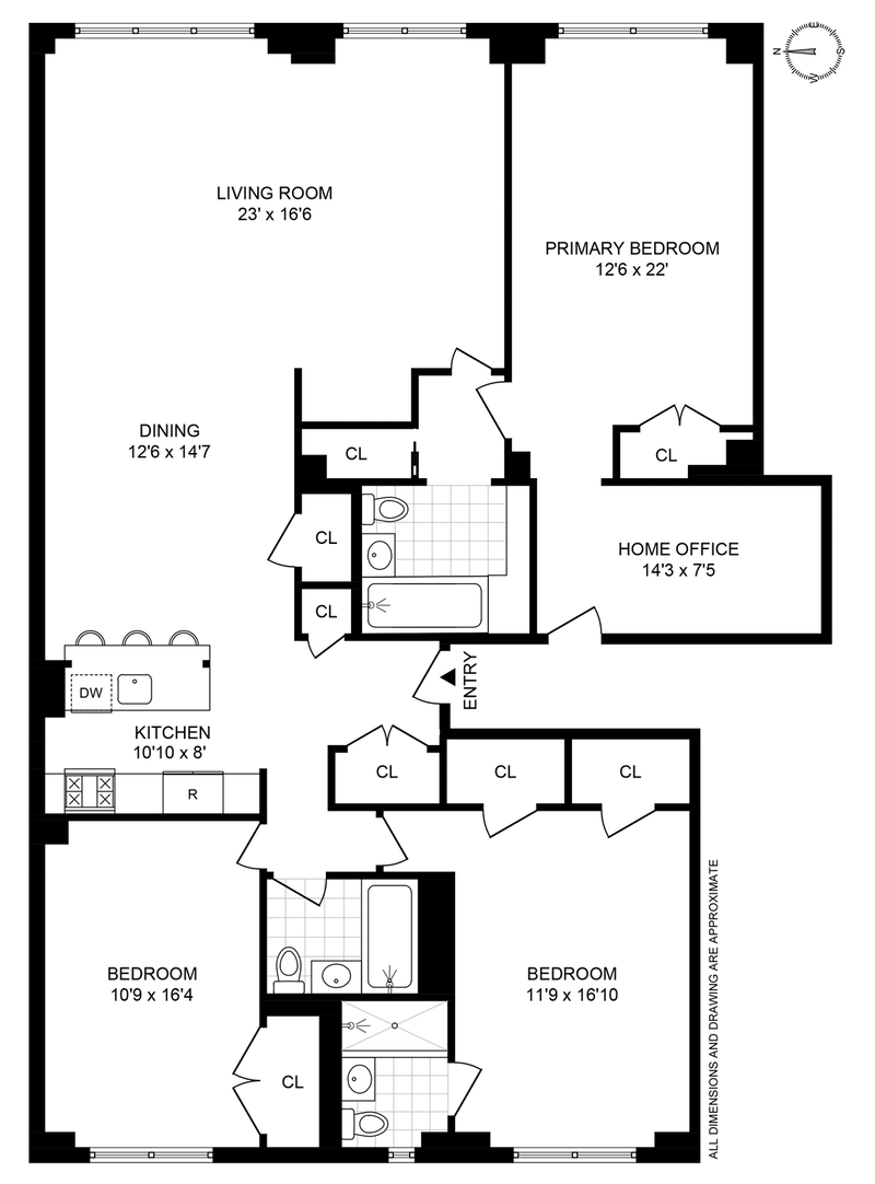 Floorplan for 181 East 73rd Street, 10AB