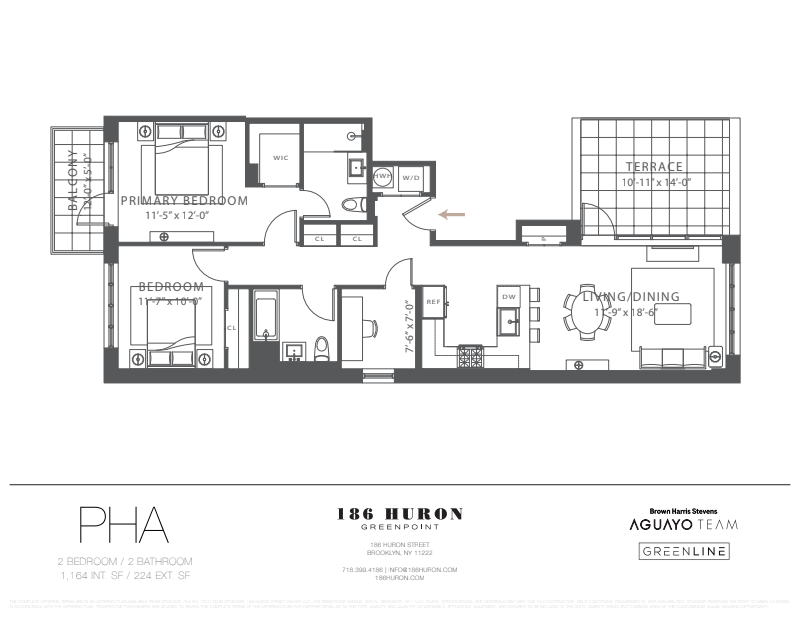 Floorplan for 186 Huron Street, PHA