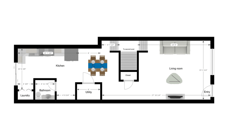 Floorplan for 313 4th St, 2