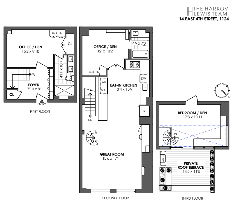 Floorplan for 14 East 4th Street, 1124