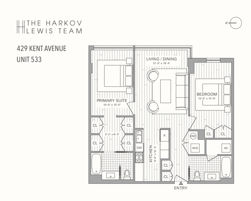 Floorplan for 429 Kent Avenue, 533