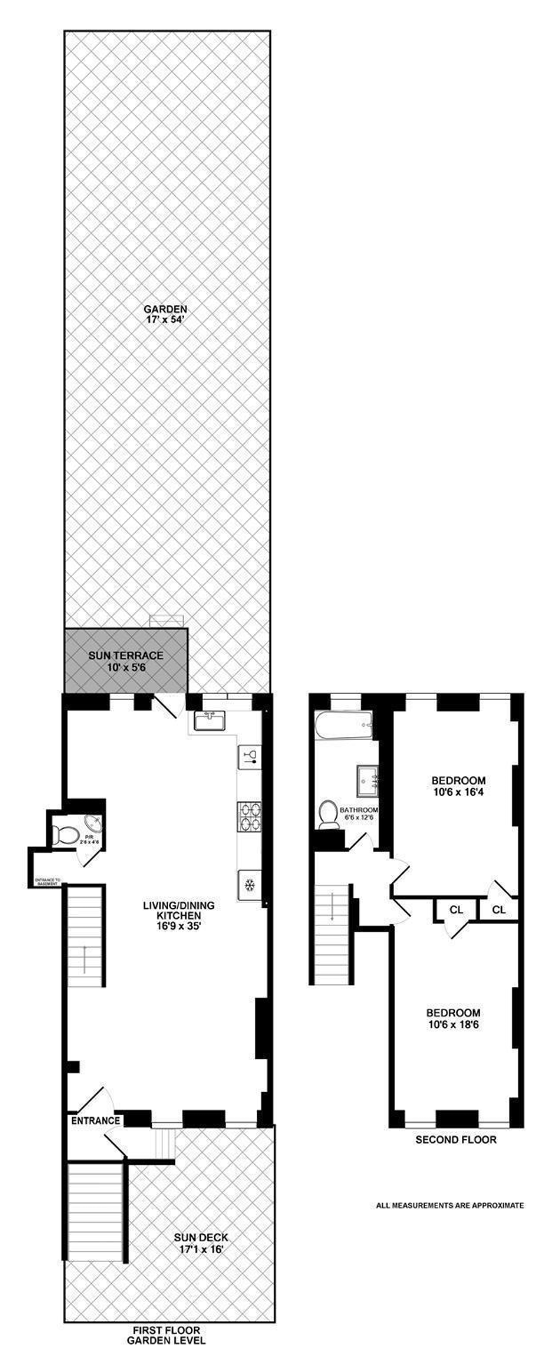 Floorplan for 447 Degraw Street, GARDEN