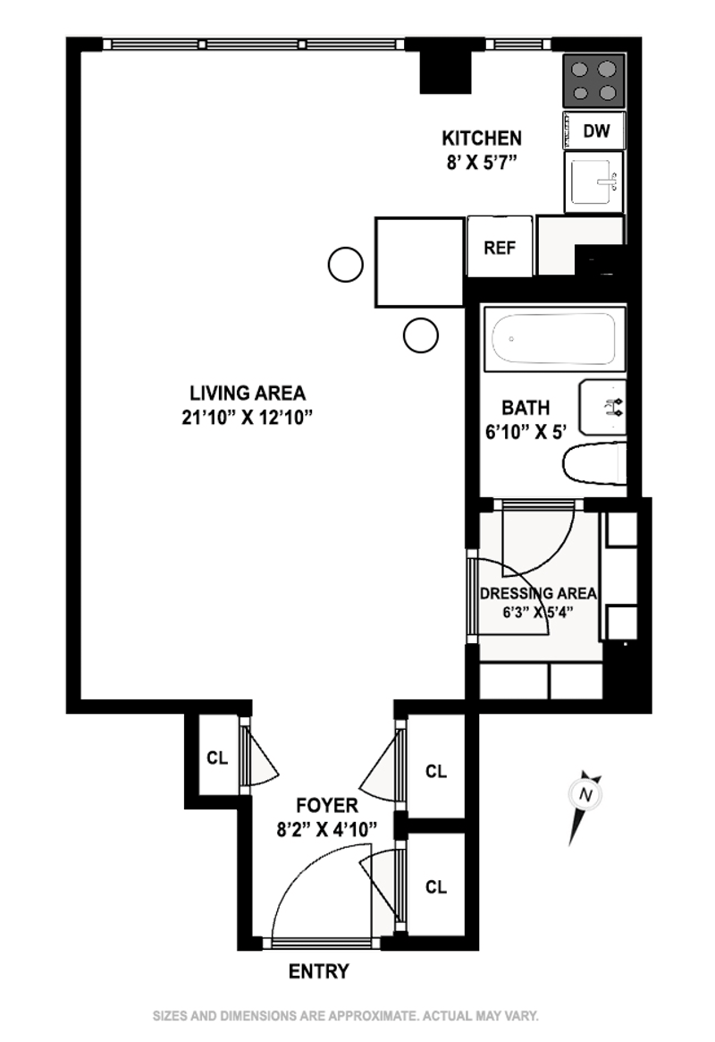 Floorplan for 405 East 63rd Street, 11B
