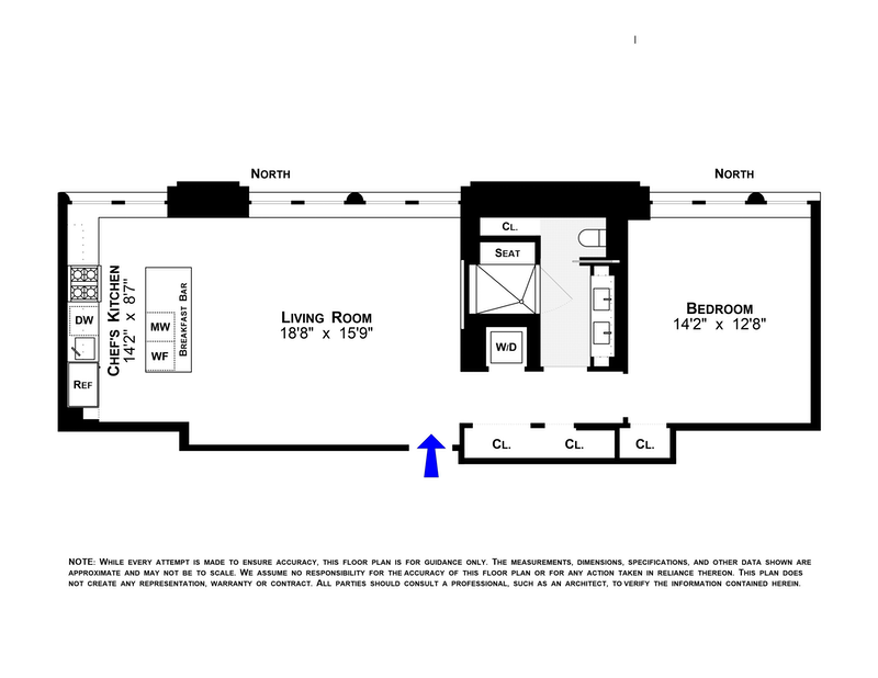 Floorplan for 25 West Houston Street, 6E