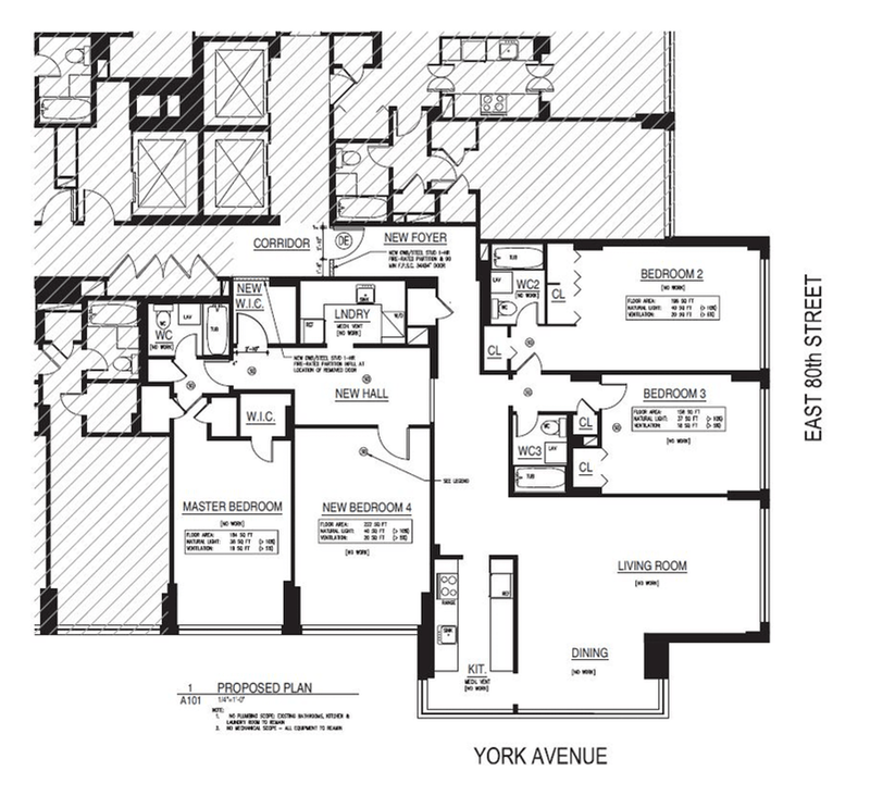 Floorplan for 445 East 80th Street, 8DE