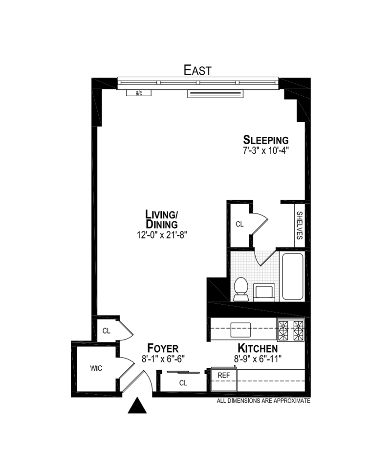 Floorplan for 165 West End Avenue, 6L