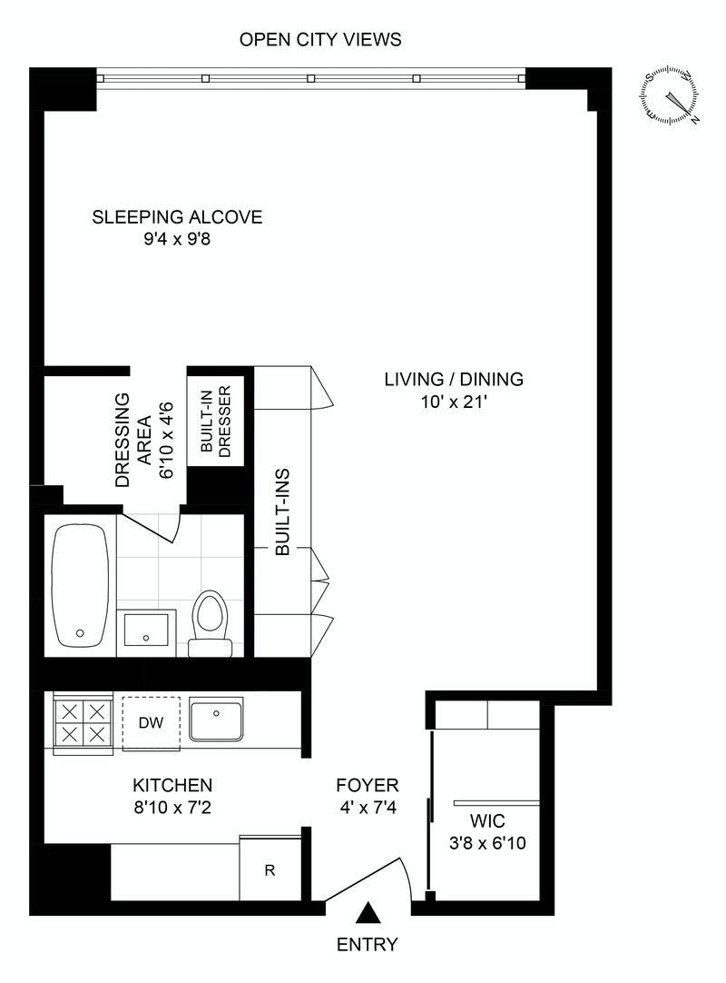 Floorplan for 142 West End Avenue, 26S