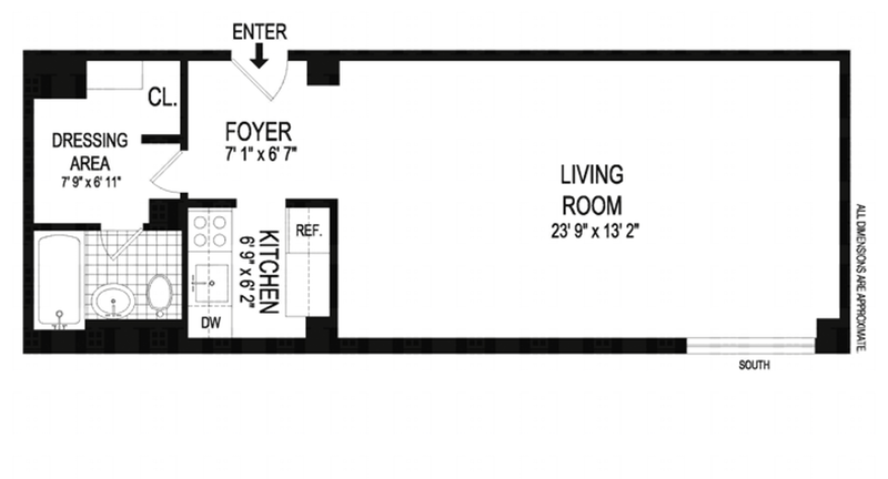 Floorplan for 54 West 16th Street, 1J