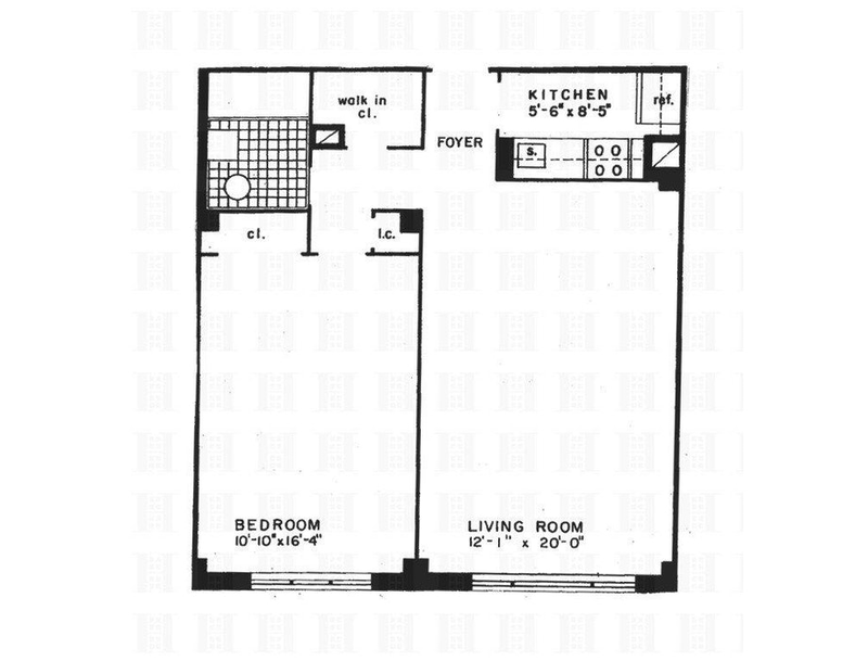 Floorplan for 40 Sutton Place, 7F