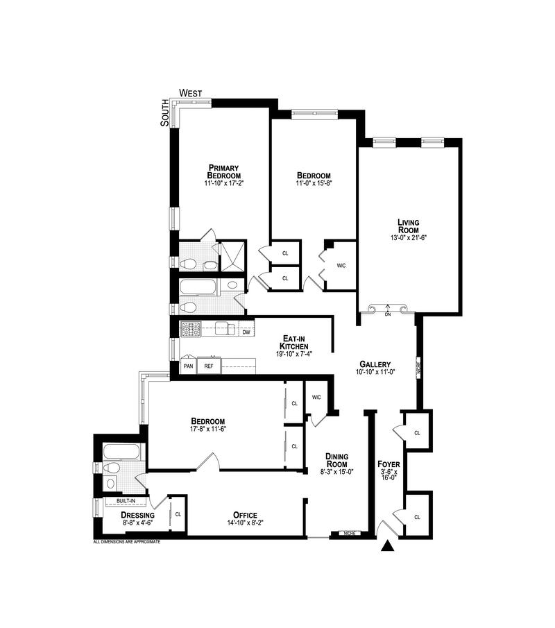 Floorplan for 720 Ft Washington Avenue, 3L