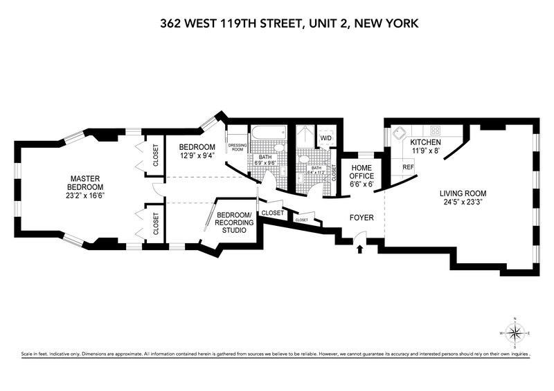 Floorplan for 362 West 119th Street, 2