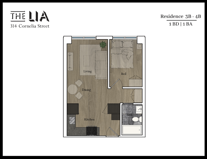 Floorplan for 314 Cornelia Street, 3B