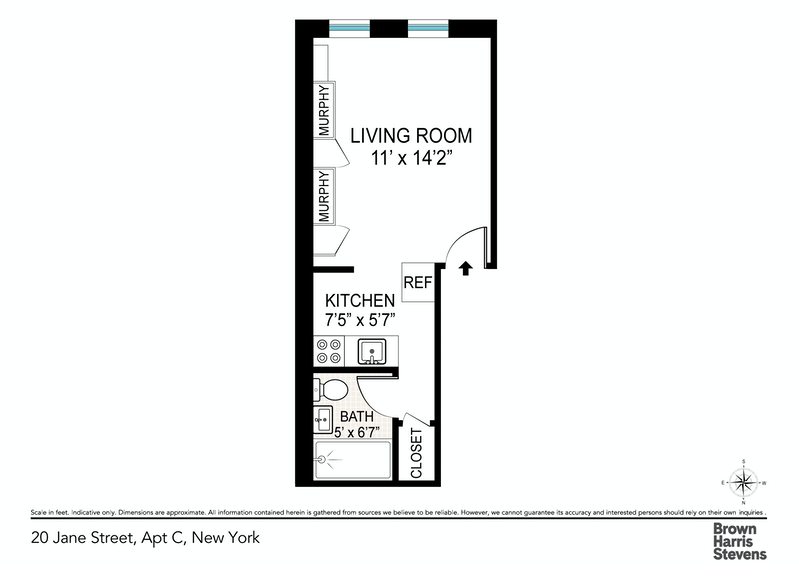 Floorplan for 20 Jane Street, C