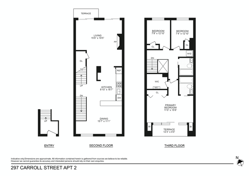 Floorplan for 297 Carroll Street, 2U