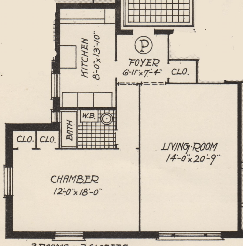 Floorplan for 109 -14 Ascan Avenue, 4P