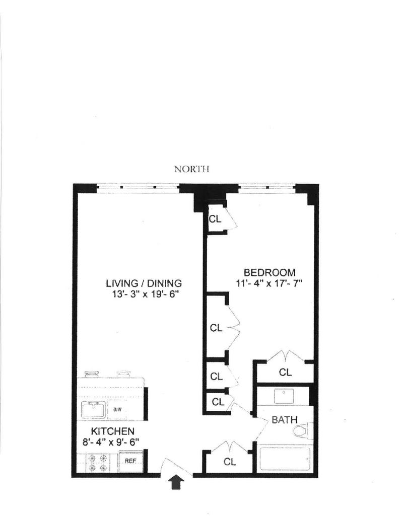 Floorplan for 2250 Broadway, 5E