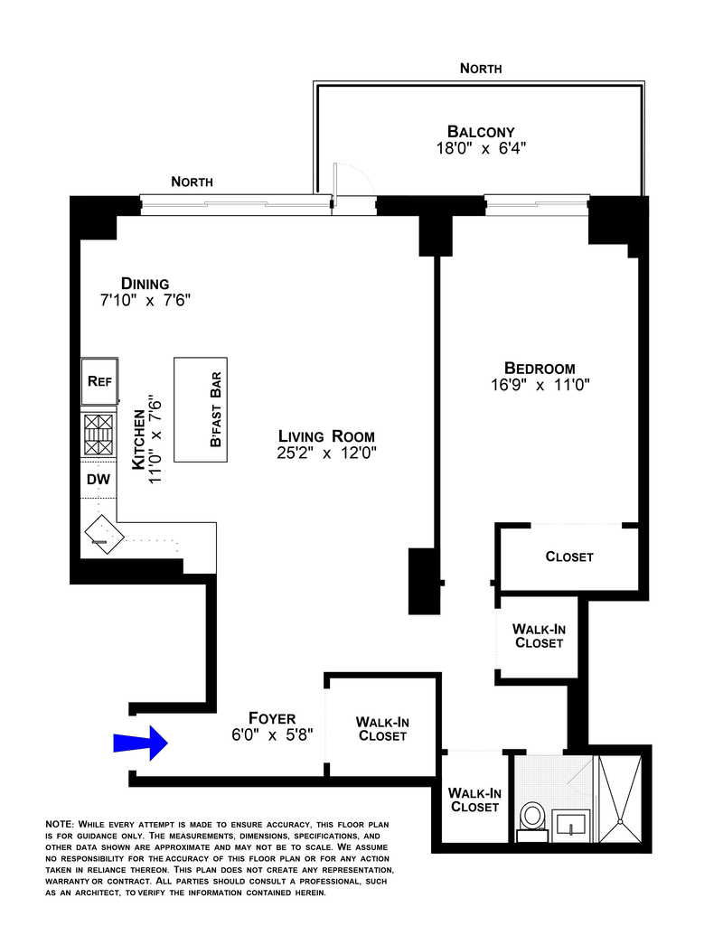 Floorplan for 382 Central Park West, 2X