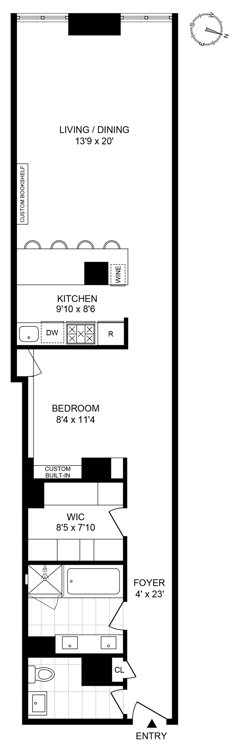 Floorplan for 310 East 46th Street, 4U