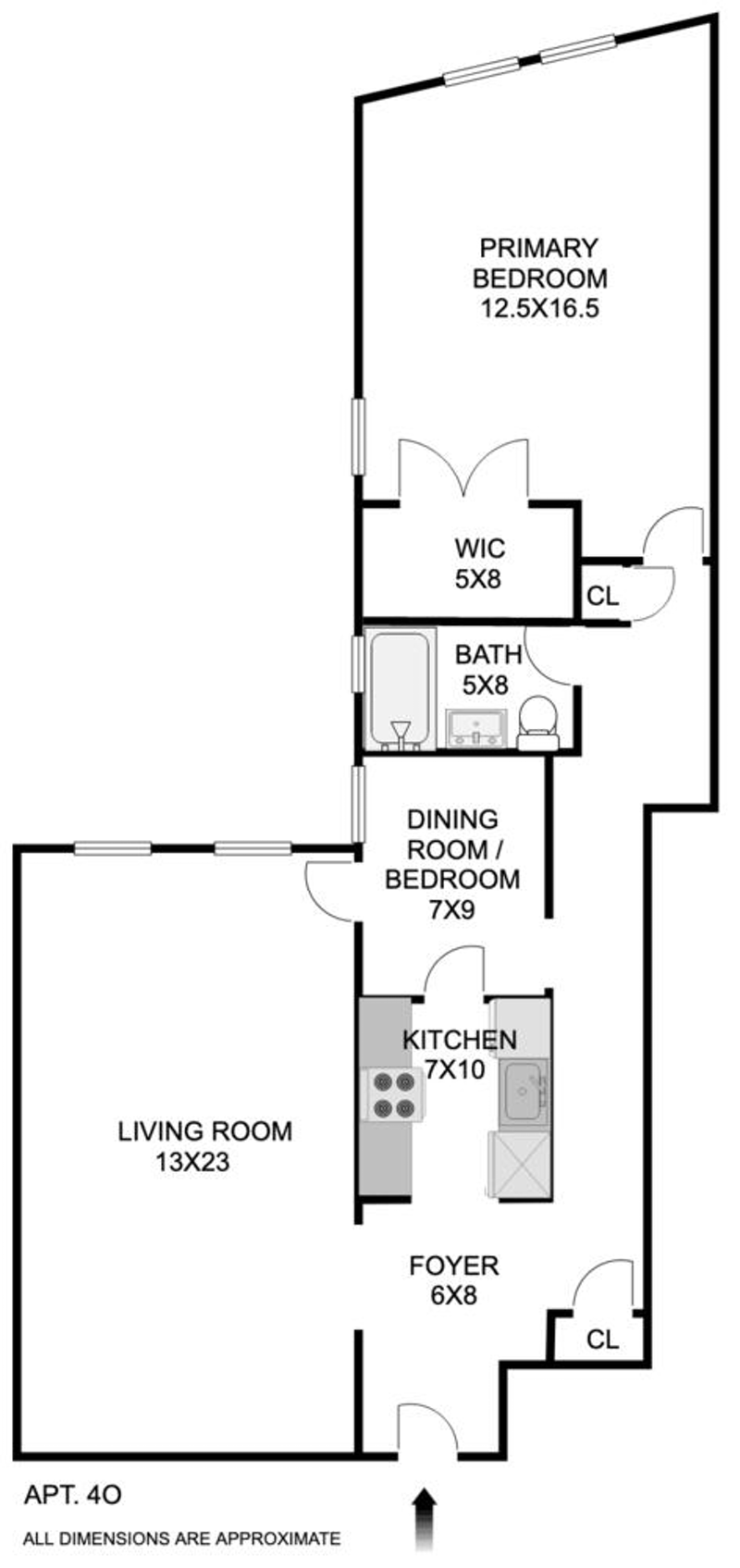 Floorplan for 73 -20 Austin Street, 4O