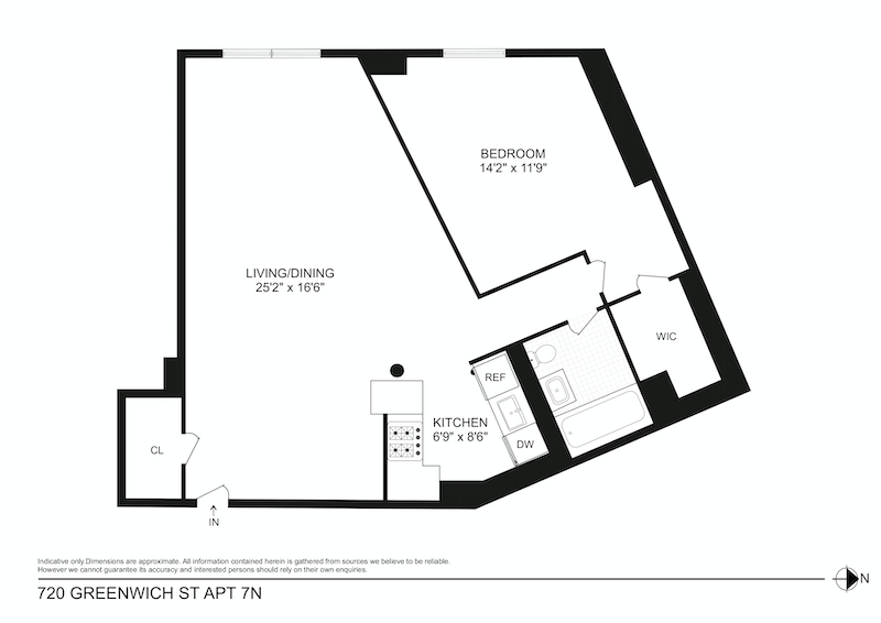 Floorplan for 720 Greenwich Street, 7N