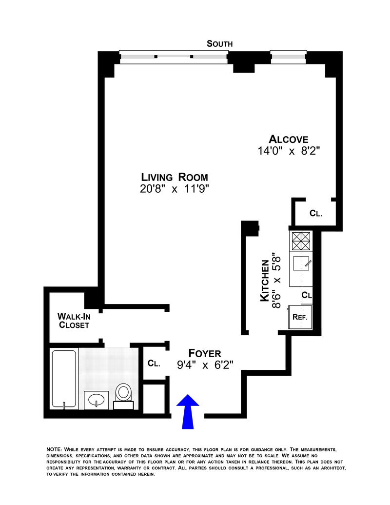 Floorplan for 11 Riverside Drive, 8OE