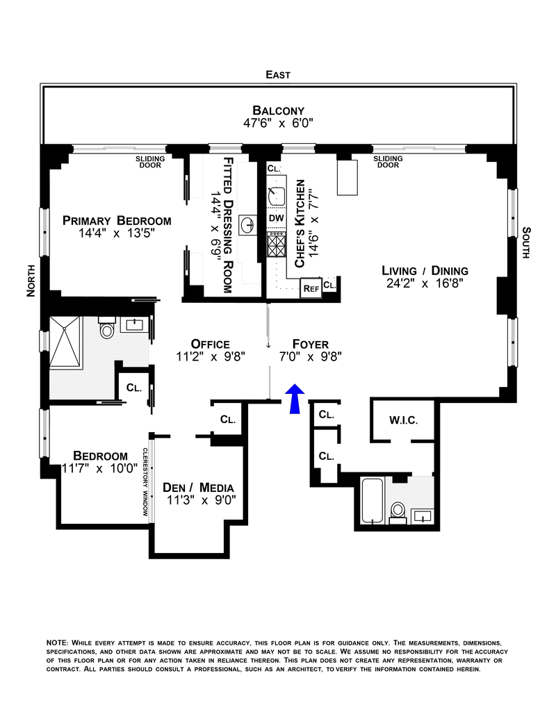 Floorplan for 383 Grand Street