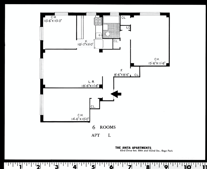 Floorplan for 99-40 63rd Road, 7L