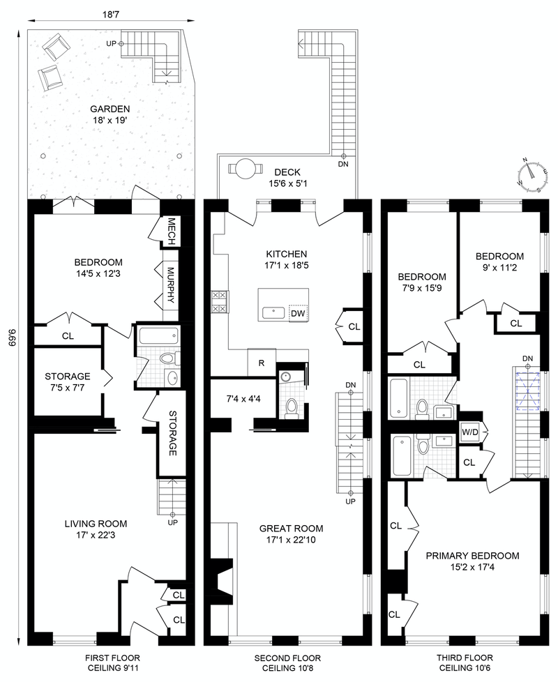 Floorplan for 421 13th Street