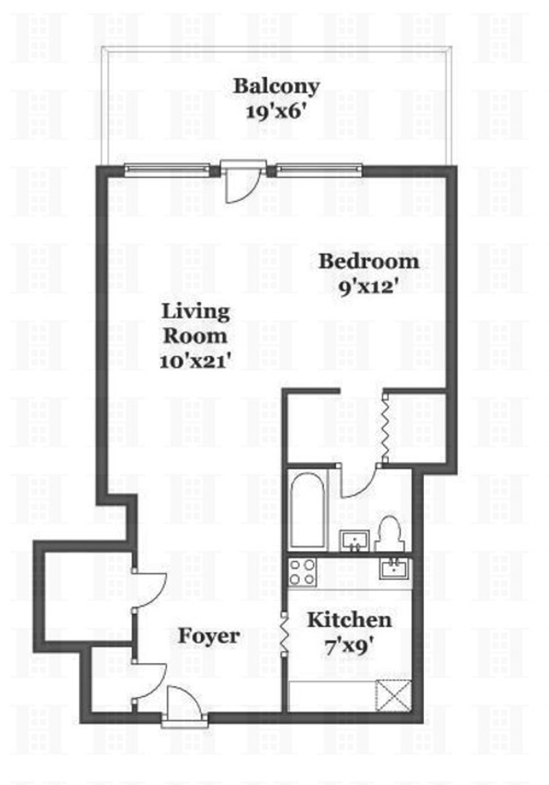 Floorplan for 3777 Independence Avenue, 11E