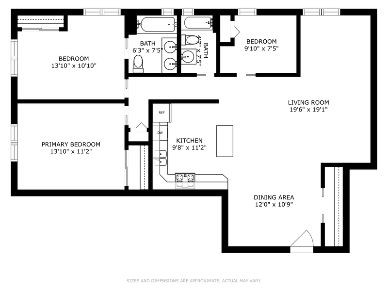Floorplan for 72 -11 110th Street, 4D