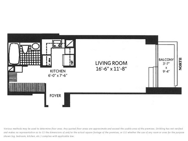 Floorplan for 130 West 79th Street, 8E