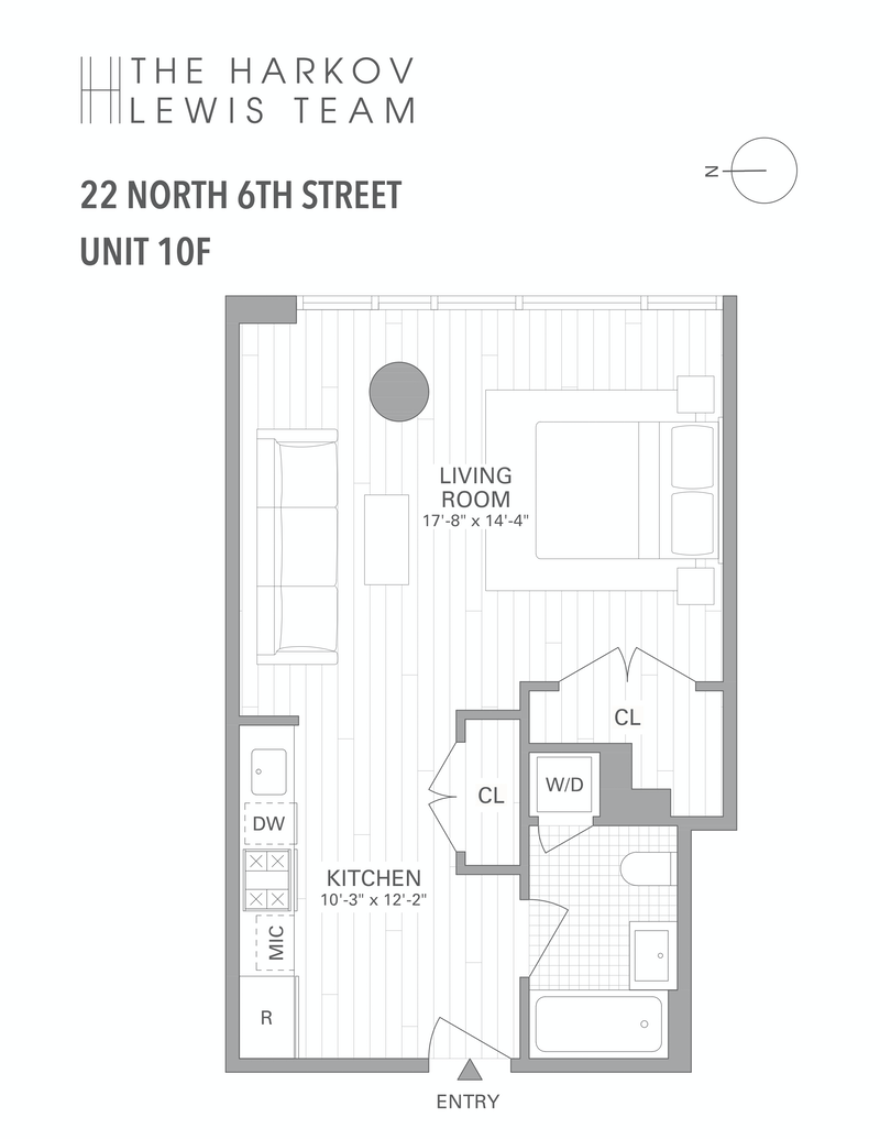 Floorplan for 22 North 6th Street, 10F