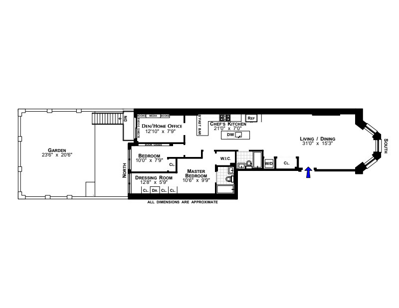 Floorplan for 131 West 122nd Street, 1A
