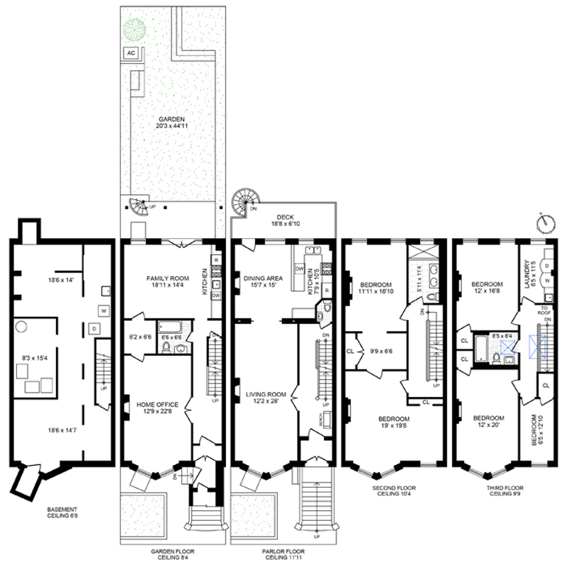 Floorplan for 189 Saint Johns Place, Townhouse