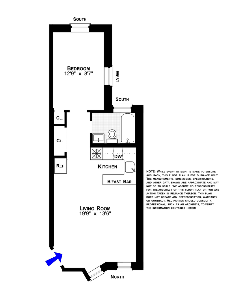 Floorplan for 794 Saint Johns Place, 2B