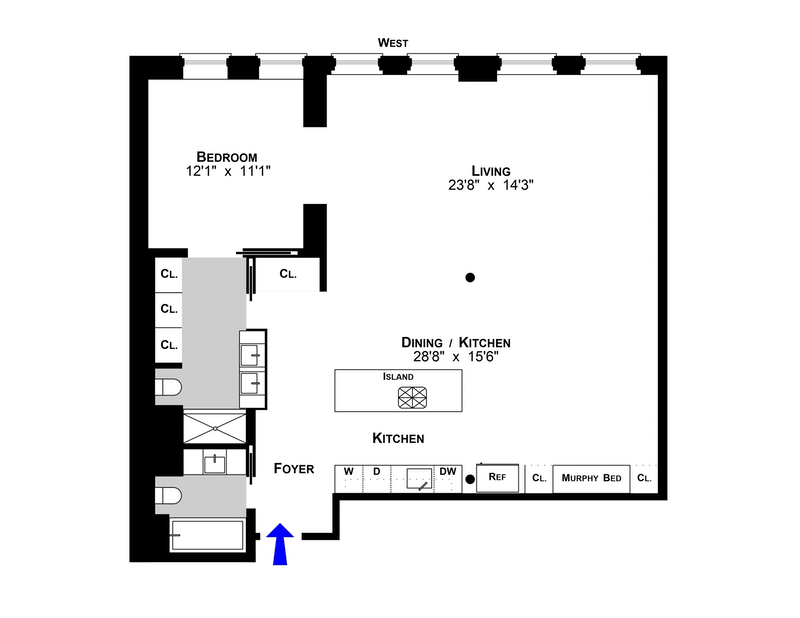 Floorplan for 141 Wooster Street, 6D