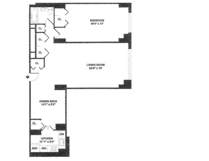 Floorplan for 2500 Johnson Avenue, 10E