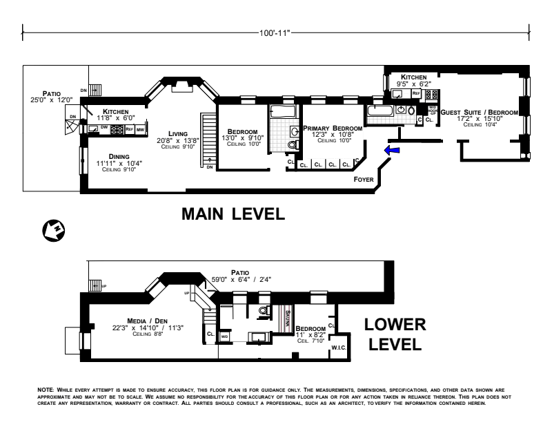 Floorplan for 9 East 97th Street, 1AB