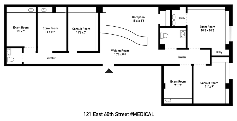 Floorplan for 121 East 60th Street, 1D