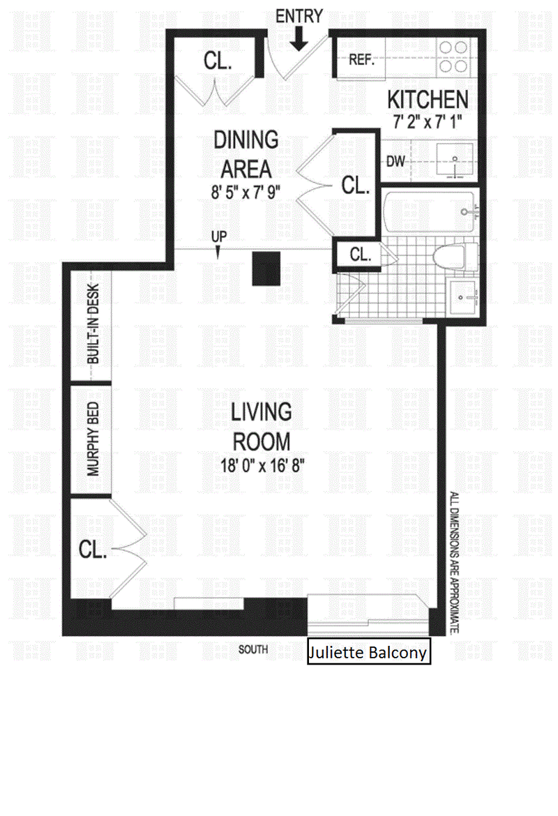 Floorplan for 215 East 24th Street, 316