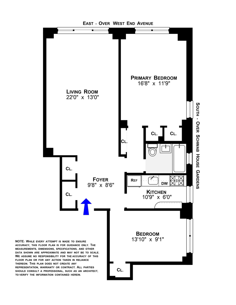 Floorplan for 11 Riverside Drive, 2FE
