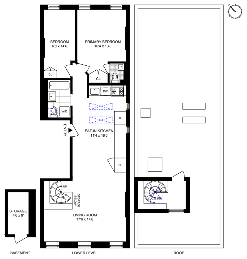Floorplan for 445 1st Street, 4