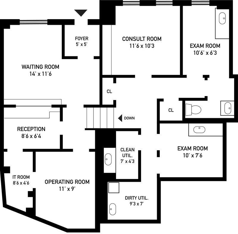 Floorplan for 895 Park Avenue, 1A