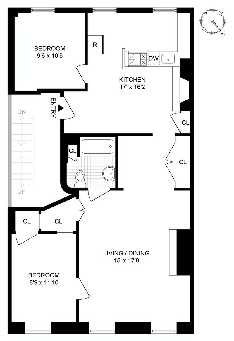 Floorplan for 164 Pacific Street, 3