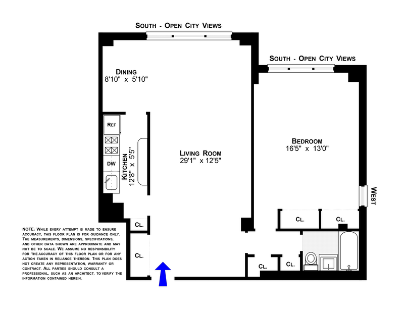 Floorplan for 311 East 71st Street, 12E