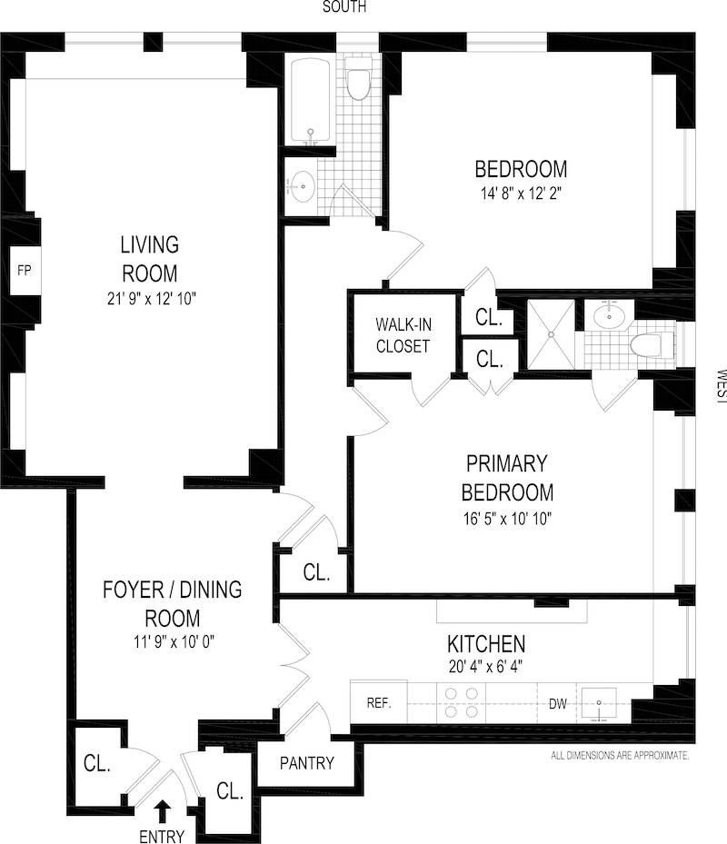 Floorplan for 315 East 68th Street, 6E