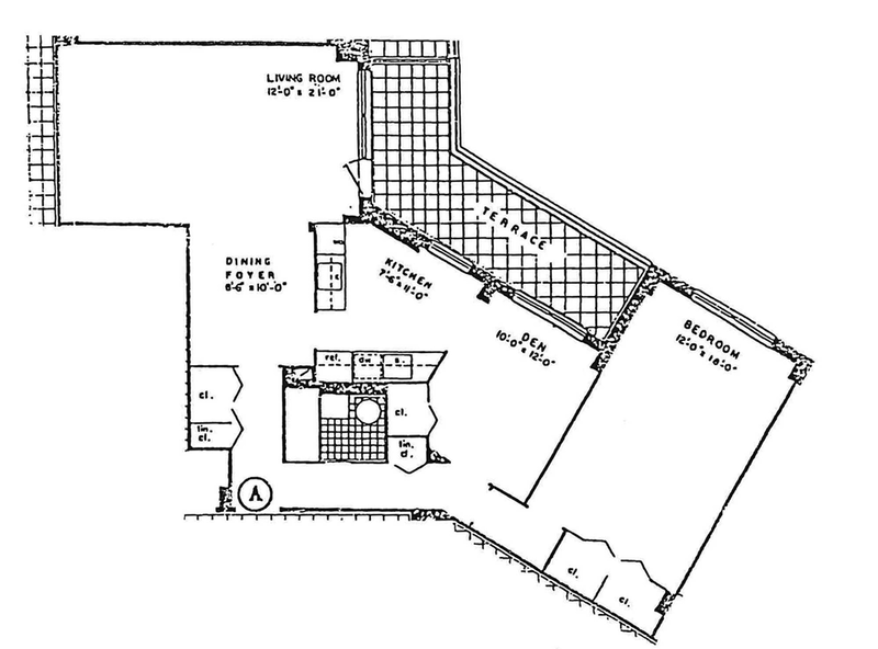 Floorplan for 3777 Independence Avenue, 4A